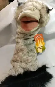 VTG FOLKMANIS 16" OSTRICH "DRAMA QUEEN" Stage Arm/Hand Puppet Plush Stuffed 16"