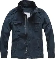 [Zadaos] Men Jacket Men Denim Retro Cargo Jacketes Outdoor Multi Pockets Casual Coats
