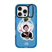 iPhone 16 Pro Impact Ring Stand Case MagSafe Compatible Garlic Girl By Mel Stringer