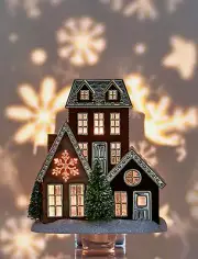 Bath & Body Works Holiday Village Projector Nightlight Plug Snowflakes NWT