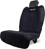 HAPPEGEAR Happeseat Waterproof Car Seat Cover & Protector – Universal Fit Car Seat Towel Cover – Non-Slip Backing, Easy Install & Storage, Machine Washable, Fits Front & Back, Black