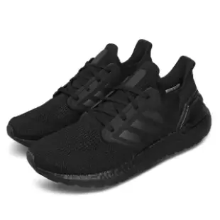 【adidas 愛迪達】慢跑鞋 UltraBOOST 20 男女鞋 愛迪達 路跑 緩震 透氣 舒適 情侶穿搭 黑(EG0691)