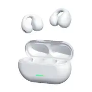 TW01 Bone Conduction Headset BT Earphones Sport Clip-on Earbuds[White]AU