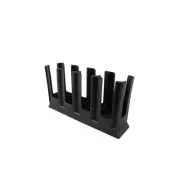 Chef Inox 4-Compartment Horizontal Cup Organiser Black 252x475x12mm Kitchenware