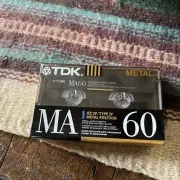 TDK MA 60 Sealed Metal Type IV Tape Cassette