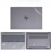 Jarttarn Laptop Decal Cover Compatible with 16-inch HP ZBook Power 16 G11 2024 Notebook Anti-Scratch Sticker Three Sided Notebook Film Laptop Film (Transparent Frosted Finish)