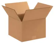 100 Pack Cardboard Mailer Packing Boxes 10x10x8 Corrugated Mailer Shipping Boxes