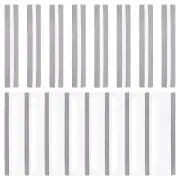 16Pcs 2 Sizes Colored Overlay Highlight Bookmarks,Reading Tracking Rulers,Gray