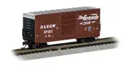 Bachmann 40' Hi-Cube Boxcar D&RGW 67422 (Boxcar Red) - Ready to Run - N Scale