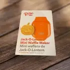 Rise Mini Waffle Maker Jack-O-Lantern Orange Pumpkin Halloween Breakfast