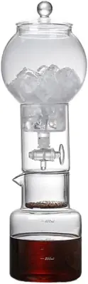 Ice Drip Coffee Maker, Pure-Transparent Cold Brew Coffee Maker, High Boron Glass