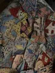 vintage quilt blocks Hand Cut And Hand Stitched 40 Pieces