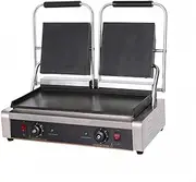 Commercial Double Electric Griddle Multigrill Waffle Maker, Sandwich Press, BBQ