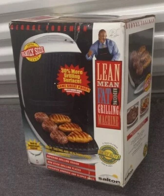 GEORGE FOREMAN EXTRA LARGE FAMILY SIZE GRILL BY “ SALTON”