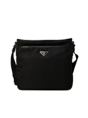 Prada Messenger Nylon Bag in Black