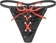 [GRRKDFQ] Women's Erotic Costumes Open Crotch Drawstring Triangle Erotic Shorts