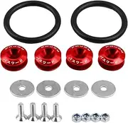 Quick Release Bumper Clips,Universal Aluminum Bumper Quick Release Kit - Quick Release Front Rear Bumper Fasteners Bumper Holders O-Rubber Band for Car Bumper Trunk Hatch Lids Dobooo