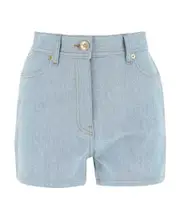 I Ventagli patchwork denim shorts 28,29 Gray