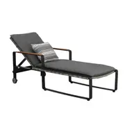 Higold Clark Outdoor Sunlounger Charcoal