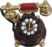NOLITOY Retro Telephone Ornament Vintage Desk Accessories Resin Phone Toy for Home Decor Decorative European Style Telephone Unique Vintage Office Decor