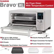 Nuwave Bravo Air Fryer ToasterXL Oven 12-in-1 Countertop Convection 30-QTCap