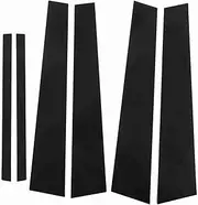 Side Pillar Post Trim 4D Style Glossy Black Replacement for Accord Sedan 9th Generation 2013 2014 2015 2016 2017 Exquisite Workmanship Strong Protection Fashionable Decoration