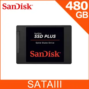 SanDisk PLUS Solid State Drive SATA III SSD 480GB/1TB