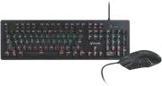 Bonelk Gaming Full Size RGB LED Keyboard + Mouse (Black)