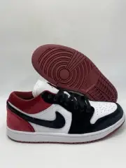 Nike Wmns Air Jordan 1 Low SE Black White Team Red (FZ3242 001) Women's Sz 11.5