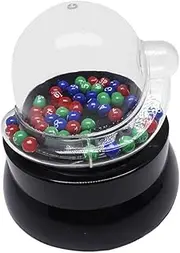 Kisangel Ball Picking Machine Electric Lotto Game Machine for Parties Events Lightweight Portable Jackpot Picker for Cafes Nightclubs and Activities