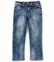 Buffalo David Bitton Boys Size 18 Evan 5-Pocket Denim Slim Jeans Belasco wash