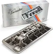 Easy Removal Metal Ice Trays with Handle - Stainless Steel Ice Cube Maker and Tray, 18 Slot Mold - BPA-Free, Food-Grade Freezer Molds for Baby Food, Juice, Popsicles, Alcoholic Drinks