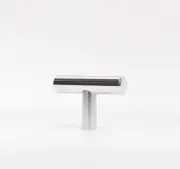 8pk of GlideRite 2" Long Cabinet T-Knobs Polished Chrome - 5002-T-PC-1