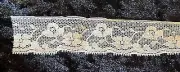 3 yards light tan 1” wide lace trim