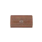 New Montana Brown color Whipstitch Collection Wallet w/Silver Navajo Concho