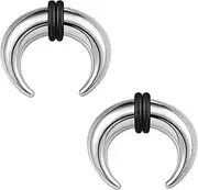 [ZS] 2PCS Stainless Steel Cartilage Earrings 16G Nose Rings Hoop Rose-Gold Septum Clicker Ring Helix Earrings Body Piercing Jewelry