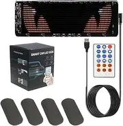 Car LED Display, USB 5V Scrolling LED Sign, IP65 Waterproof Scrolling Display Screen Text Pattern Animation for Car Store Party Bar Hotel Concert Supplies