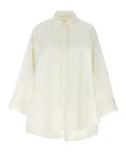 Jil Sander Drop Shoulder Oversized Shirt DE34,DE32 White