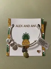 Alex and Ani Pineapple Charm Bracelet