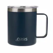 Oasis Stainless Steel Double Wall Insulated Explorer Mug 400ml Navy