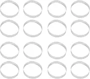 16Pcs Circular Porous Tart Ring Bottom Tower Pie Cake Mould Heat- Perforated Cake Mousse Ring,10cm