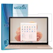 [3 Pack] Microsoft Surface Laptop 5 (13.5") Ultra Clear Film Screen Protector by MEZON – Case and Surface Pen Friendly, Shock Absorption