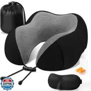 CloudBliss Travel Pillow Premium Memory Foam, Comfortable and Supportive Neck