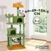 Cat Tree Tower Kitty Scratching Post Sisal Scratcher House Bed Furniture Stand