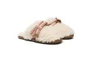 AUSTRALIAN SHEPHERD UGG Slippers Women Sheepskin Wool Bow Cecil