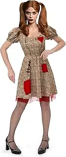 [Maisolly] Women's Halloween Creepy Scary Doll Costume Dress