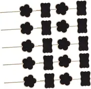 Kisangel 20pcs Plant Labels Multi-Function Chalkboard Stake for Indoor and Outdoor Use for Flower Pots Garden Beds Easy to Write Reusable Garden Markers