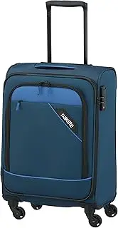 [paklite] 4-Wheel Carry-on Soft Luggage Suitcase Cabin, Blue, 55 cm (Trolley S), Hand Luggage