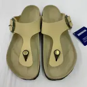 Birkenstock New w/ Box Gizeh Big Buckle Almond Nubuck Leather Reg Select Size