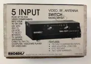 Rhoades SW5x1 video RF switch Video RF Antenna Switch **NEW** Vintage